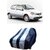 ATBROTHERS Water Resistant Car Cover compatible for Tata Indica with Triple Threads Stitches in White and Blue
