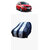 ATBROTHERS Water Resistant Car Cover compatible for Tata Tiago with Triple Threads Stitches in White and Blue