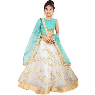 Buy Girls Lehenga Choli Ethnic Wear Embroidered Lehenga Choli and Dupatta Set Online Get 67 Off