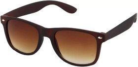 Gradient Uv Protection Wayfarer Sunglasses For Men Women Brown
