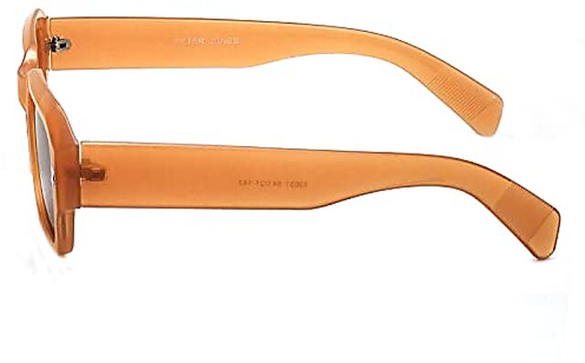Peter Jones Badshah Style Sunglasses - UV Protected Unisex Fashion Shades (Transparent Green, 13031) - View #2