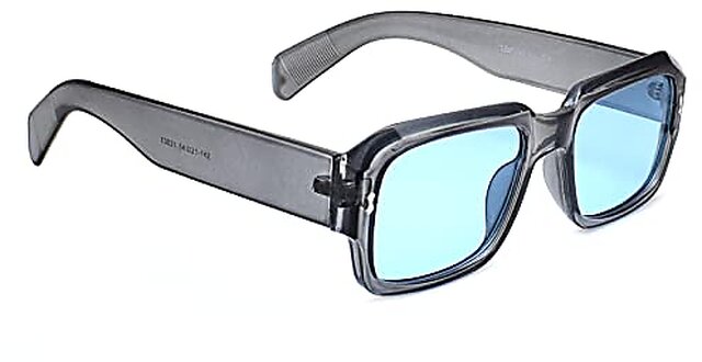 Peter Jones Badshah Style Sunglasses - UV Protected Unisex Fashion Shades (Transparent Green, 13031) - View #7