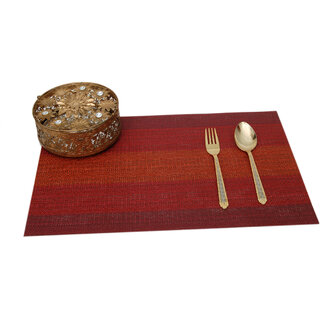                       Winner Maroon Dining Table Mats 6 Pieces Washable Dinner Mats(PTM-09-06)                                              