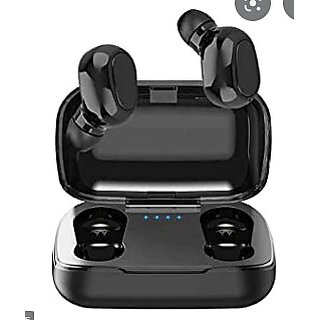 TWS-L21 True Wireless Earbuds with Charging Case, 16 Hours Battery, Titanium Black, Sweat Proof