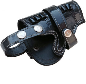 Sultan PU Leather Belt Revolver Cover Holster for 9mm, 30, 45 Colt and 45 Ithaca - Black