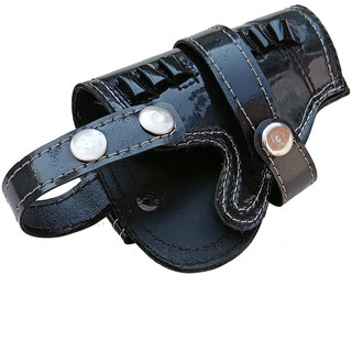 Sultan PU Leather Belt Revolver Cover Holster for 9mm, 30, 45 Colt and 45 Ithaca - Black