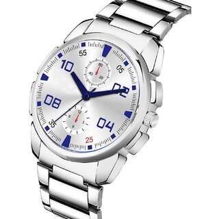 Buy KDS New look SS Silver Men Watch Online 499 from ShopClues