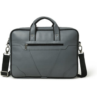 MATRICE laptop cum messenger bag with Grey faux vegan leather(NE-S-0801-B-Grey) MATRICE laptop cum messenger bag with Grey faux vegan leather(NE-S-0801-B-Grey)