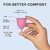 FAIRBIZPS Menstrual Cup Period Cup Reusable Ultra Soft  Flexible Medical Grade Menstrual Cup for Women (Medium)