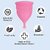 FAIRBIZPS Menstrual Cup Period Cup Reusable Ultra Soft  Flexible Medical Grade Menstrual Cup for Women (Medium)