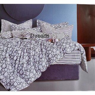                       High Quality Cotton Double bed Fitted Bedsheets 275CMsx 235 cms ( Pillows 46 x 49 CMs)                                              