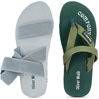 Buy OLIVER WALK Relaxed Fabulous Men Sandals Pack of 2 Online