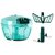 FAIRBIZPS Plastic Vegetable Chopper Manual Vegetables and Dry Fruits Hand Cutter with 3 Stainless Steel Sharp Blade