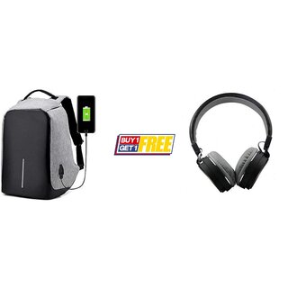                       Style Maniac Bluetooth Headphone  Anti Theft USB Charging Port 15.6 Inch Waterproof Laptop Bag                                              