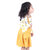 Kid Kupboard Cotton Girls Top and Dungaree White Yellow, Full-Sleeves, Round Neck