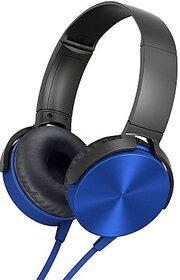 Worricow Powerful Bass XB450 Wired Headset with Mic Wired Headset  (On the Ear)