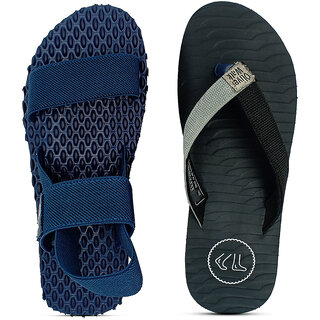                       OLIVER WALK Stylish Sandal  Slipper For Men (Pack of 2)                                              