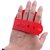 FAIRBIZPS Pet Bath Comb Massage Comb with Ring Handle Rubber Bristles Hand Brush Band Comb for Dogs  Cats