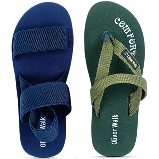                       OLIVER WALK Men Sandals  Flip Flop Set of 2                                              