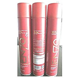 Buy Enzo Hair Styling Spray Net Red 420 ml (pack of 3) Online - Get 77% Off