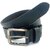OLIVER WALK Men Genuine Leather Textured Black Belt