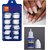 Joyesa Artificial Nails Set With Glue Acrylic fake / False Nails Set Of 100 Pcs and Artificial Nail Glue