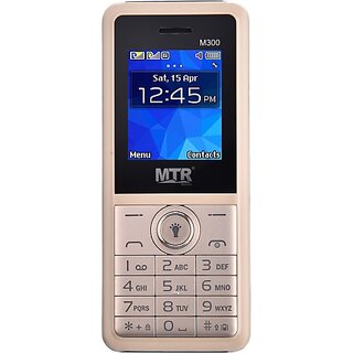                       MTR M300 (Dual Sim, 1.8 Inch, 3000 mAh Battery, Gold)                                              