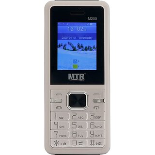                       MTR M200 (Dual Sim, 1.77 Inch, 3000 mAh Battery, Gold, Black)                                              