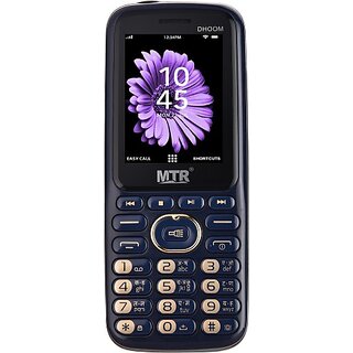                       MTR DHOOM (Dual Sim, 2.4 Inch, 3000 mAh Battery, DARLK BLUE)                                              