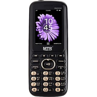                       MTR DHOOM (Dual Sim, 2.4 Inch, 3000 mAh Battery, Black)                                              