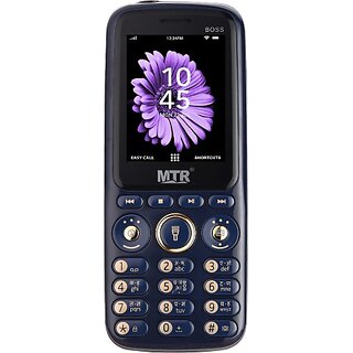                       MTR BOSS (Dual Sim, 2.4 Inch, 3000 mAh Battery, Dark Blue)                                              