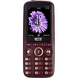                       MTR BOSS (Dual Sim, 2.4 Inch, 3000 mAh Battery, Maroon)                                              