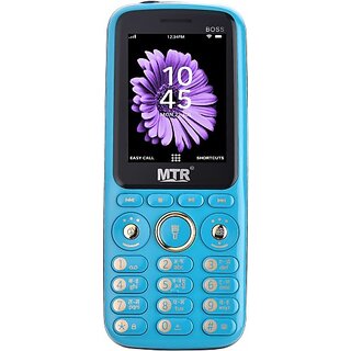                       MTR BOSS (Dual Sim, 2.4 Inch, 3000 mAh Battery, Light Blue)                                              