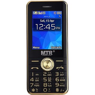                       MTR BEAT (Dual Sim, 2.4 Inch, 3000 mAh Battery, Black, Gold)                                              
