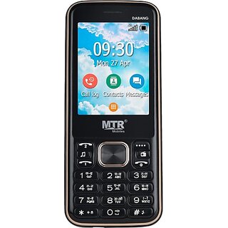                       MTR DABANG (Dual Sim, 2.8 Inch, 3000 mAh Battery, Black)                                              