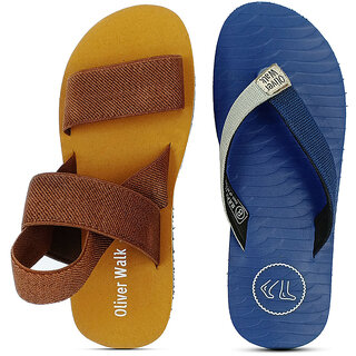                       OLIVER WALK Lightweight Sandal  Slipper Set of 2                                              