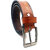 OLIVER WALK Men Leather Brown Black Mix Belt