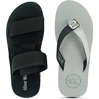                       OLIVER WALK Trending Flip Flop  Sandal Set of 2                                              