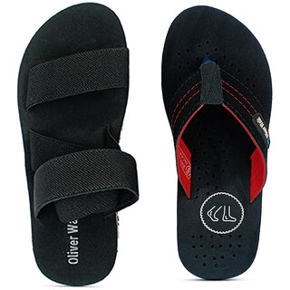                       OLIVER WALK Trending Slipper  Sandal Set of 2                                              