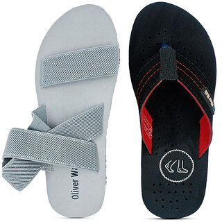                       OLIVER WALK New Fashionable Boy Sandals  Slipper (Pack of 2)                                              