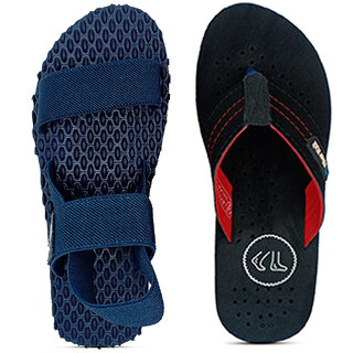                       OLIVER WALK Trending Sandal  Flip-Flop For Men Set of 2                                              