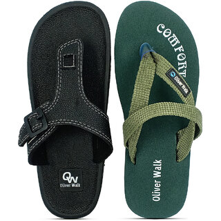                       OLIVER WALK Men Flip-Flop  Sandal Set of 2                                              