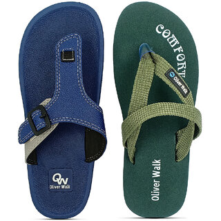                       OLIVER WALK New Classic Slipper  Sandal Set of 2                                              