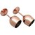 Divian Copper Plated Stemmed Copper Coated Unbreakable  Wine Glasses Goblets,350 ml Set of 2