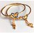 Nightshine Gold Plated Butterfly Design Bangles