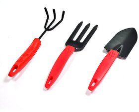 3pcs Small sized Hand Cultivator, Small Trowel, Garden Fork