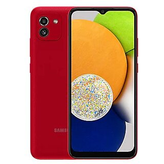                       SAMSUNG Galaxy A03 (Red, 32 GB)  (3 GB RAM)                                              