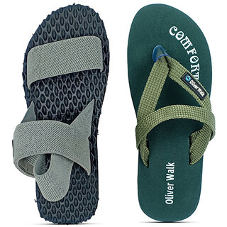 OLIVER WALK Men Sandal  Flip-Flop Set of 2