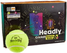 Silver's Headly Heavy Cricket Tennis Ball, (Yellow)