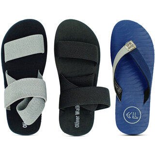                       OLIVER WALK Men Flip-Flop  Sandals Set of 2                                              